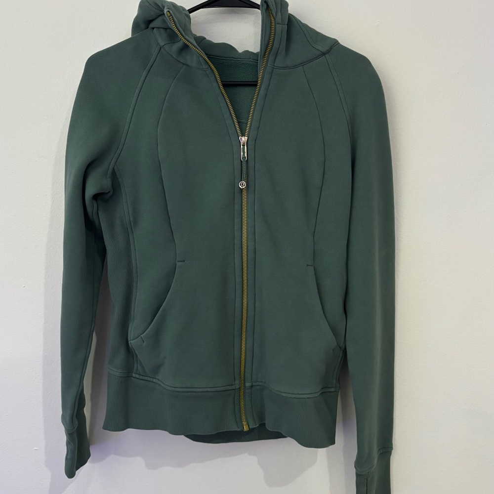 lululemon athletica Scuba Green Hoodie